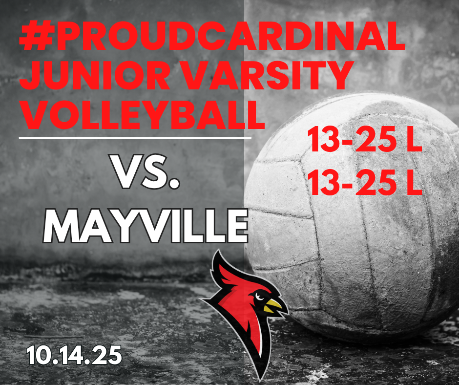 volleyball photo; cardinal logo