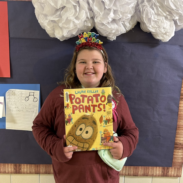 Chloe is the newest member of this year’s Birthday Book Club and the first student to check-out this brand new book in the library. #growingreaders #proudcardinal