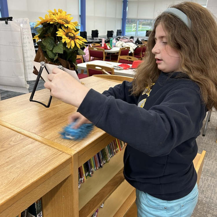 The Student Library Board members were assigned their shelves today that they will keep tidy and alphabetically organized. #proudcardinal #growingreaders