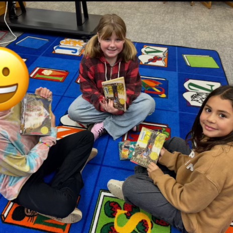 These girls chose to make a Book Club on their own and meet regularly to discuss what they have read. #proudcardinal #growingreaders