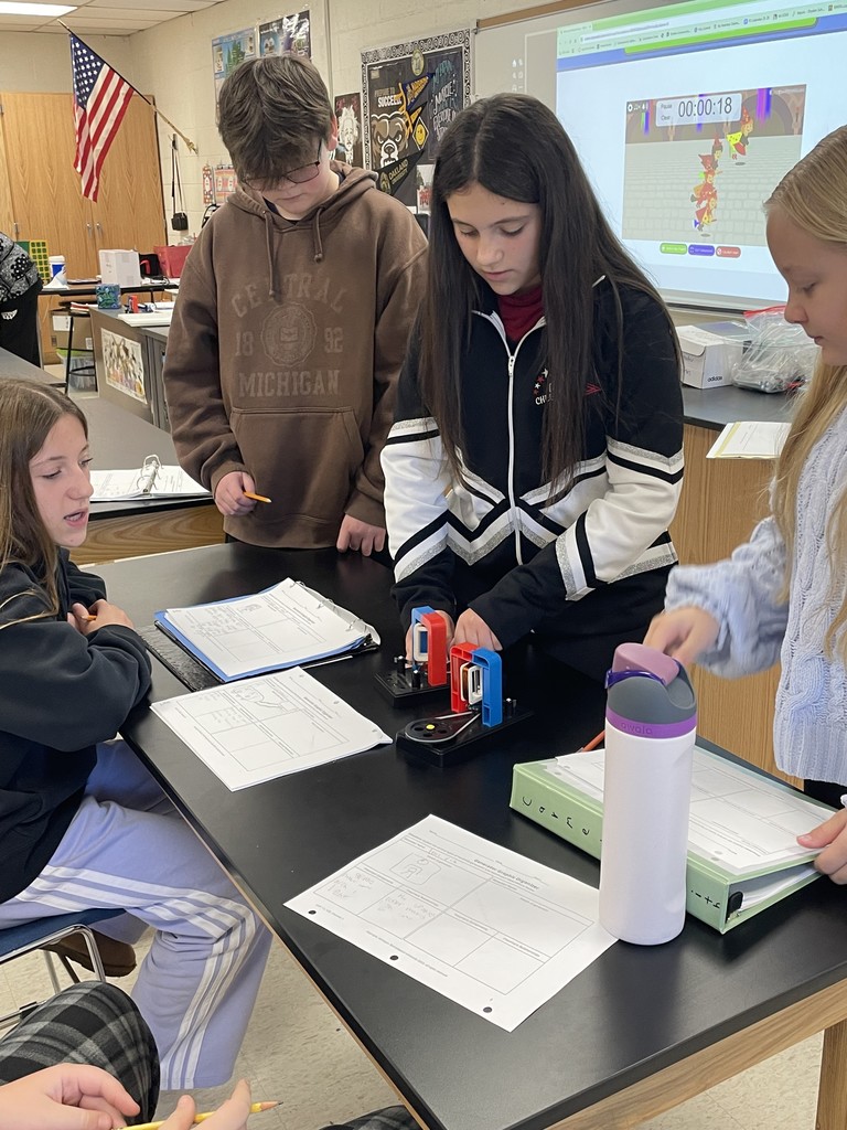 7th graders investigated components and their relationships in various generators to look for patterns in Science 7.