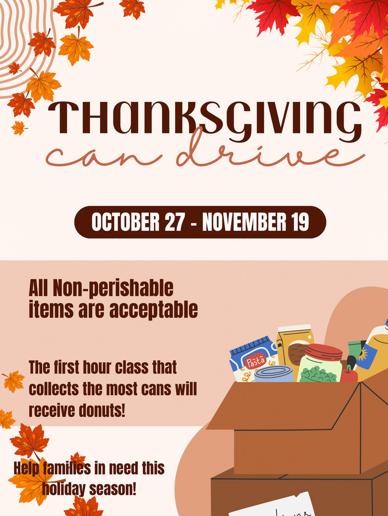 box of food; autumn leaves