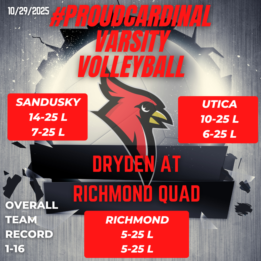 volleyball photo; cardinal logo