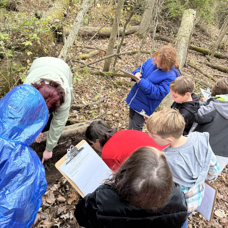 Our 3rd graders hit the trail today! They made observations of land and water species, pond dipped for hidden creatures, and learned about animal behaviors and adaptations!