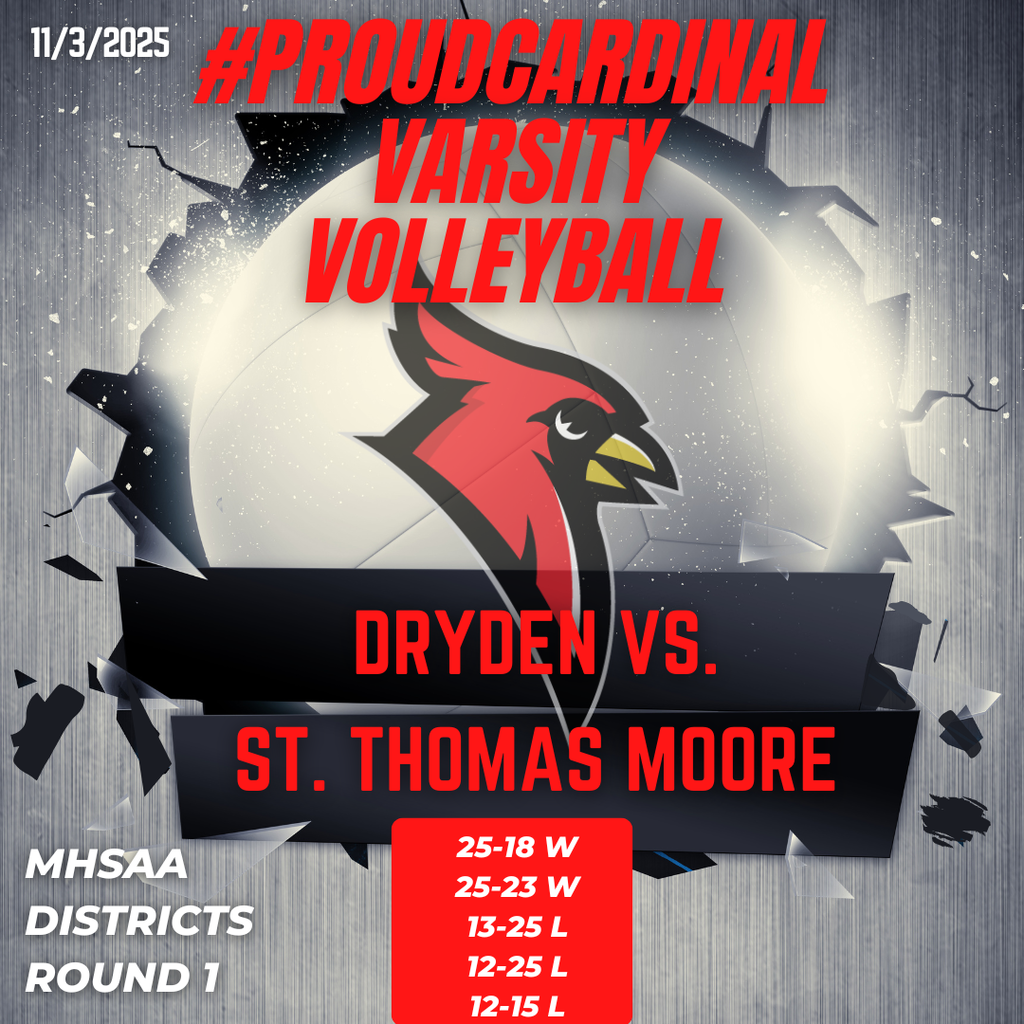 volleyball photo; cardinal logo