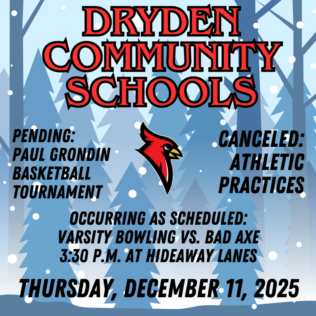 cardinal logo; snowy clipart scene