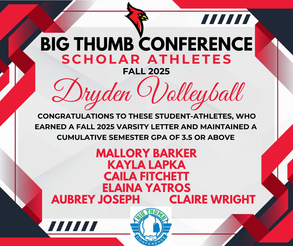 red and black design background; big thumb conference logo; cardinal logo