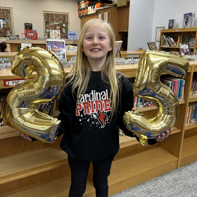 Two more students on the board in the 500 Books Before Middle School Challenge with 25 books read. Proud of your effort! #growingreaders #proudcardinal