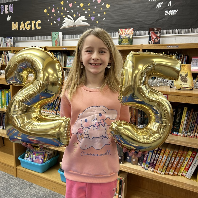 Two more students on the board in the 500 Books Before Middle School Challenge with 25 books read. Proud of your effort! #growingreaders #proudcardinal