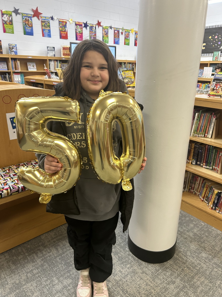 Working our way to 500 Books Before Middle School...and Kyle hit the 100 tier level which earned him a coin for the book vending machine.  #growingreaders #proudcardinal
