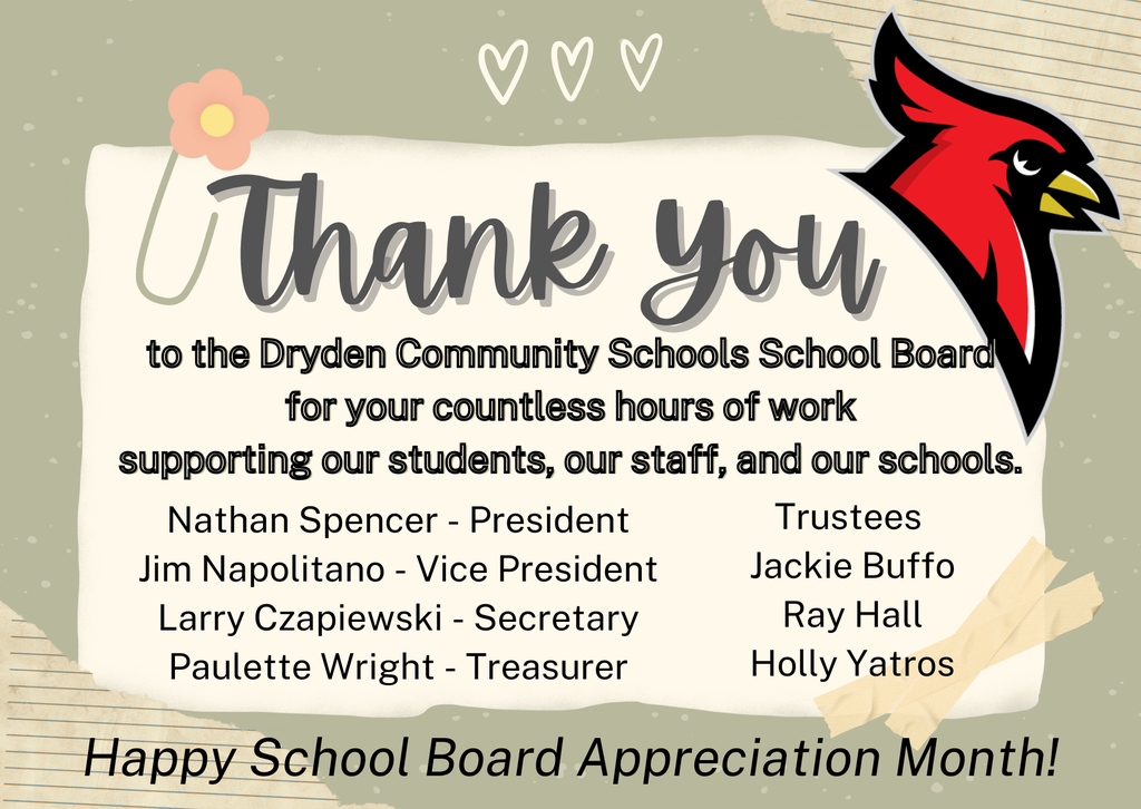 cardinal logo, flower paperclip, tape, and heart graphics