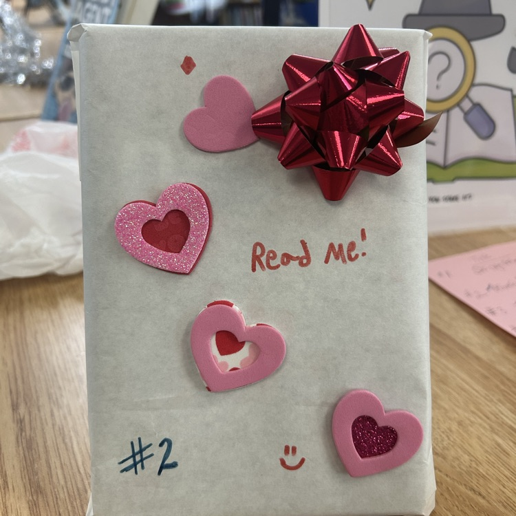 The Student Library Board is preparing a display for Valentine’s Day called “Never Judge a Book by its Cover.” Students can check-out a wrapped book for a surprise read. #growingreaders #proudcardinal