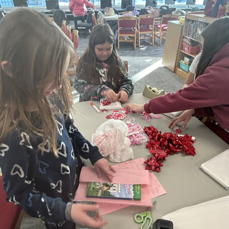The Student Library Board is preparing a display for Valentine’s Day called “Never Judge a Book by its Cover.” Students can check-out a wrapped book for a surprise read. #growingreaders #proudcardinal