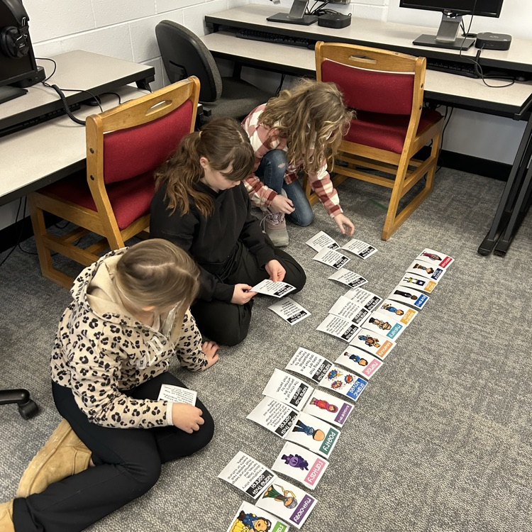 4th graders have been learning about different reading genres and worked together on a matching activity. #growingreaders #proudcardinal