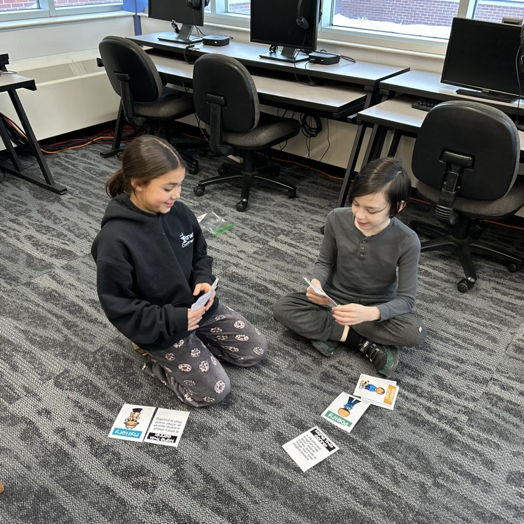 4th graders have been learning about different reading genres and worked together on a matching activity. #growingreaders #proudcardinal