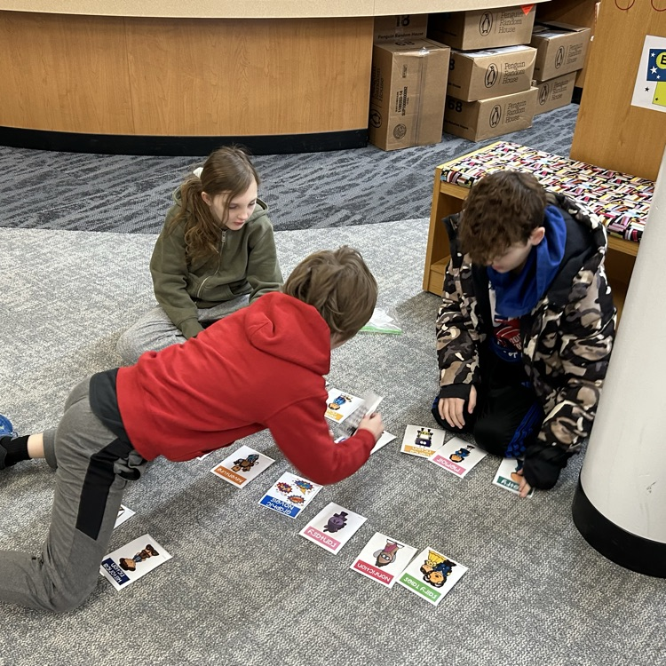 4th graders have been learning about different reading genres and worked together on a matching activity. #growingreaders #proudcardinal