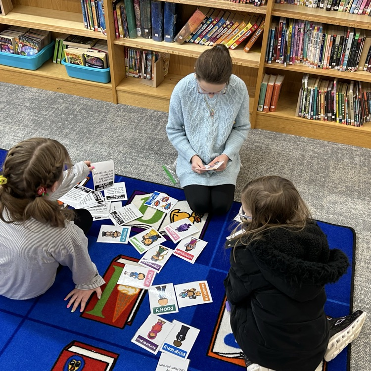 4th graders have been learning about different reading genres and worked together on a matching activity. #growingreaders #proudcardinal