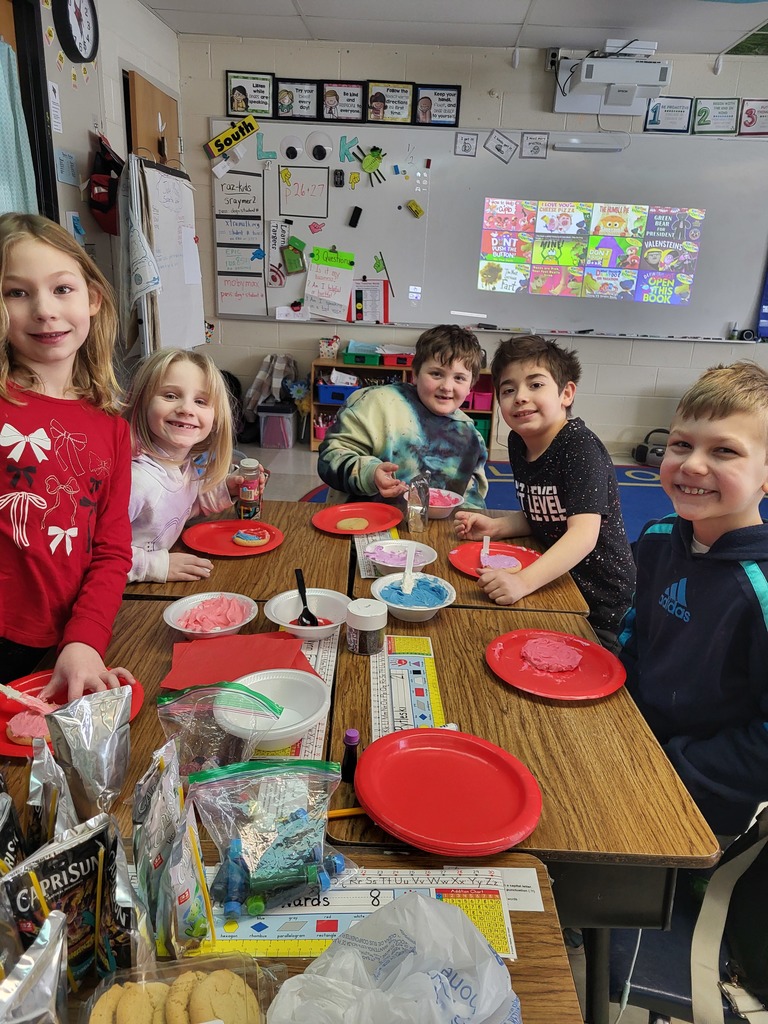 Valentine's Day fun in Mrs. Raymer's class. 