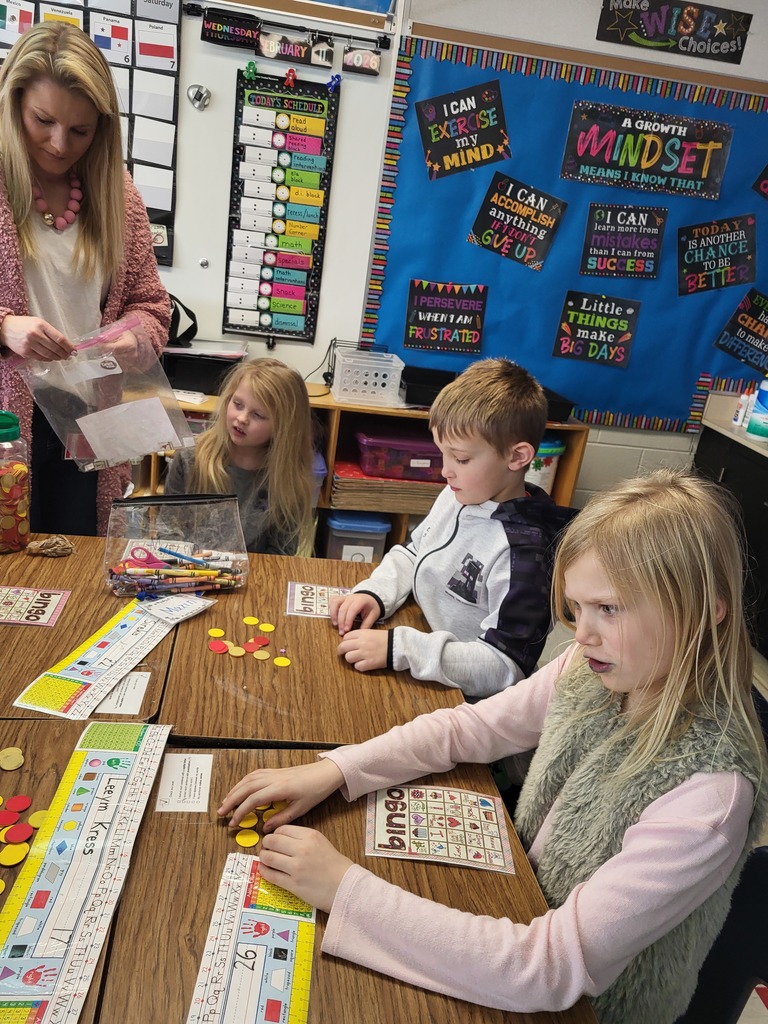 Valentine's Day fun in Mrs. Raymer's class. 
