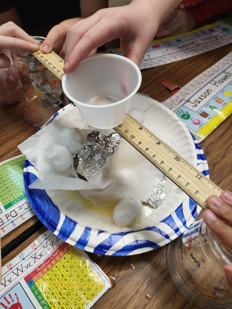 Working to stop erosion in Mrs. Raymer's classroom.