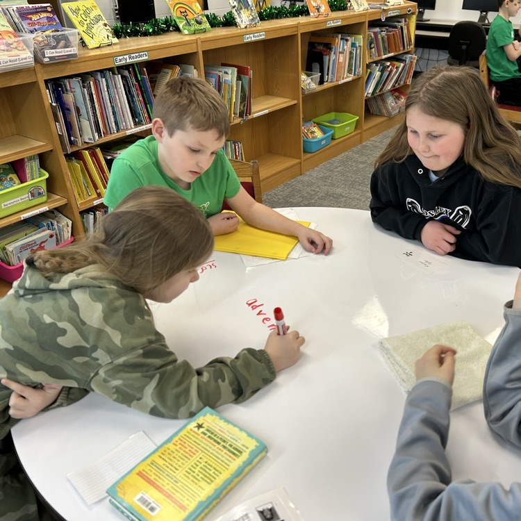 Today in Library Special 3rd graders competed in groups to “Name That Genre!” #growingreaders #proudcardinal