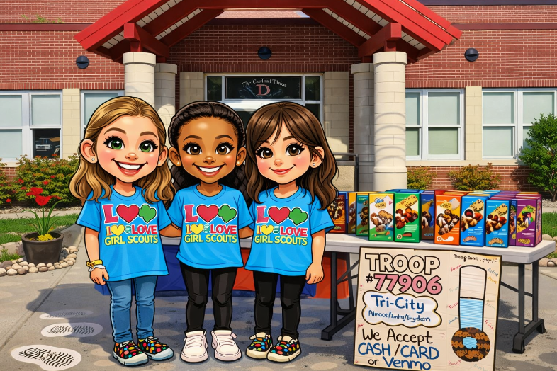 📚✨ Literacy Night + Kindergarten Round-Up just got sweeter! 🍪💚  Stop by our Girl Scout table for cookies, smiles, and a peek into the fun!  💡 Want your girl to build confidence, make friends, go on adventures, and learn cool new skills? This is her chance!  We’re welcoming girls in K–3rd grade, Daisies & Brownies, to join our troop. Where it’s all about fun, friendship, and unforgettable memories! 🌼🤎  🍪 purchase some cookies 💬 Ask questions 💚 See what Girl Scouts is all about  ✨ Come curious… leave excited to join!  See you tomorrow!