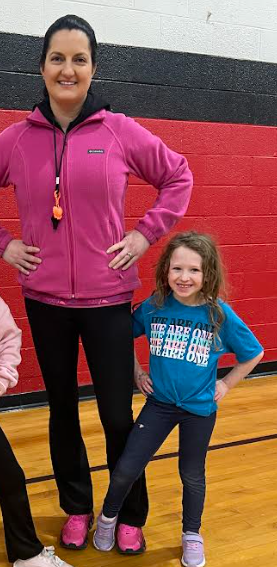 Today was "Teachers dress like students and students dress like teachers" day and all of these students dressed like Mrs. Margrif today! #proudcardinal