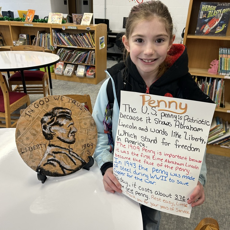 Our American Symbol museum is quite the thing to see. We have been inspired by the March Reading Month books we’ve been reading. #proudcardinal