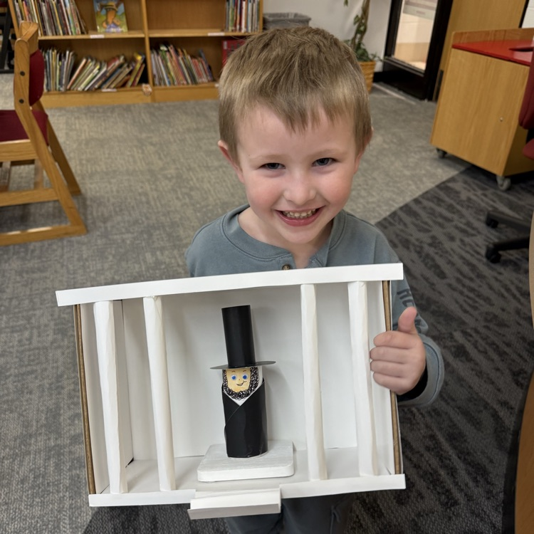 Our American Symbol museum is quite the thing to see. We have been inspired by the March Reading Month books we’ve been reading. #proudcardinal