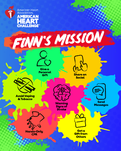 AHA logo; line drawings