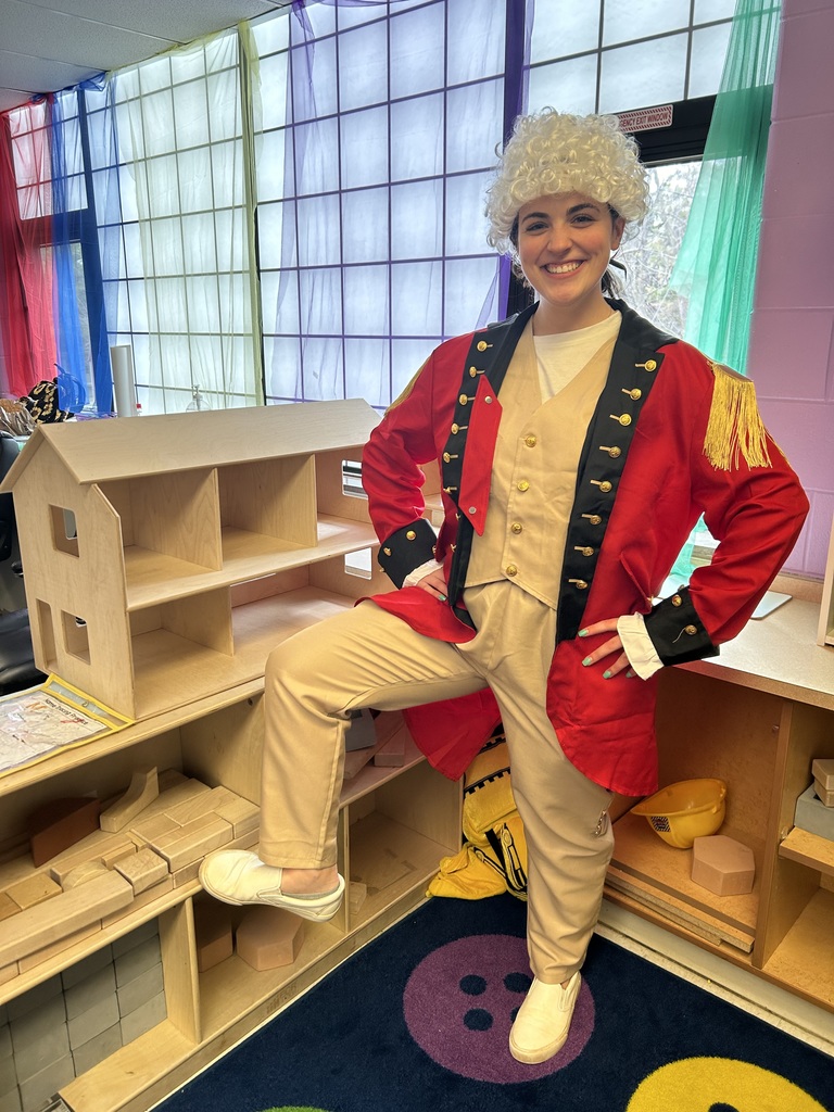 Today was Dress Like a Colonial in honor of our One School, One Theme March Reading Month.  #proudcardinal