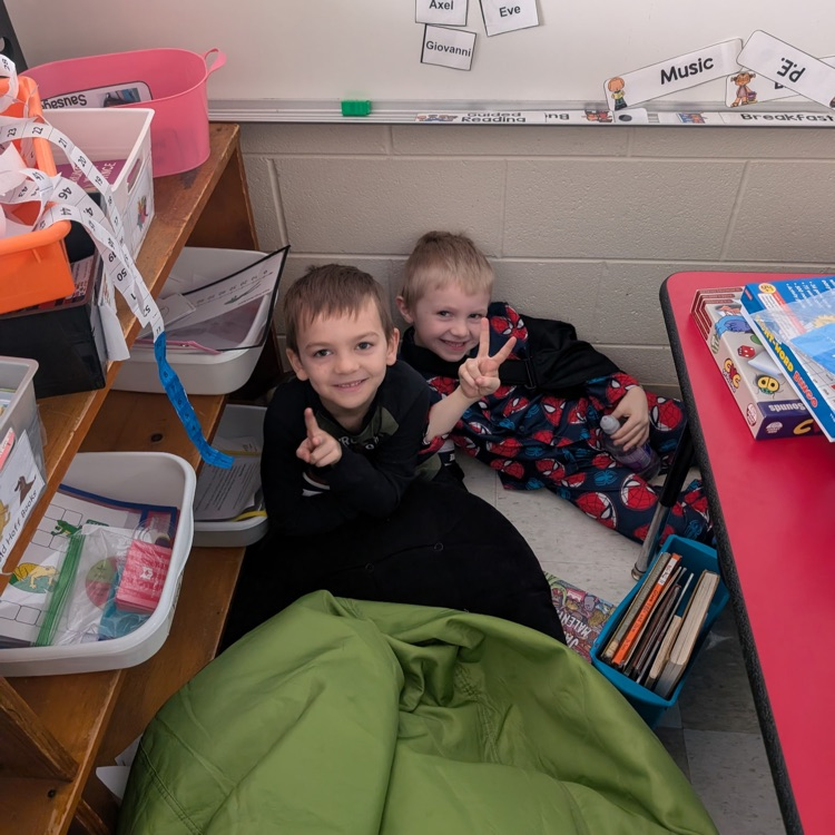 First grade had a blast during their reading party today to celebrate March is Reading Month! #proudcardinal