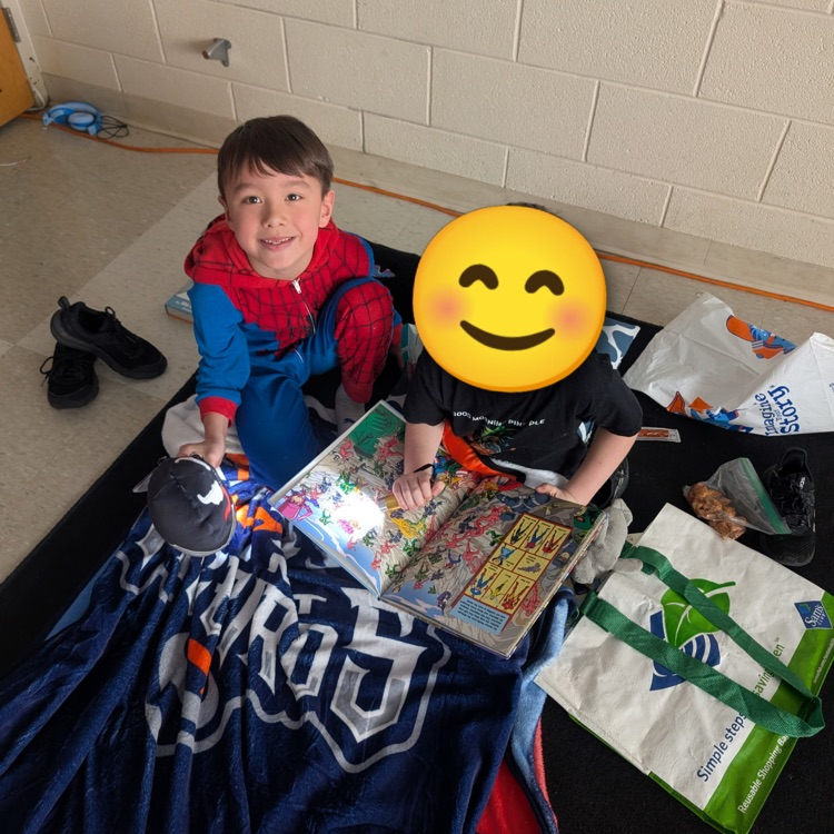 First grade had a blast during their reading party today to celebrate March is Reading Month! #proudcardinal