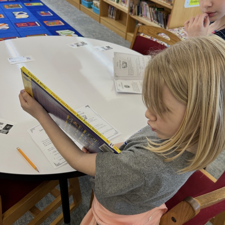 This week the 2nd graders learned how non-fiction is organized by Dewey Decimal System. They worked together to locate specific books and analyze the call numbers. #proudcardinal #growingreaders