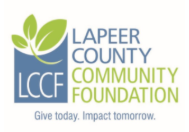 lapeer county community foundation logo give today impact tomorrow