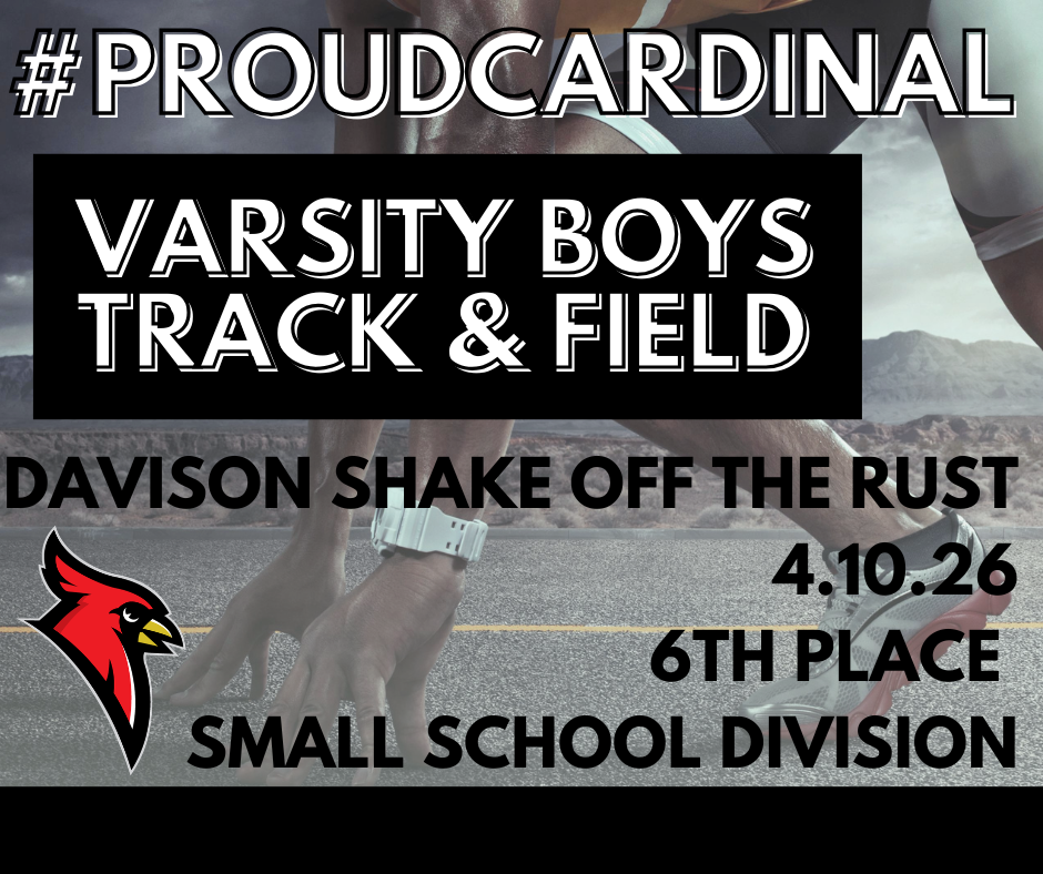 hands and feet in running blocks; cardinal logo