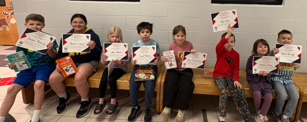 Congratulations to our High Flyers for March! They are being recognized for following the Cardinal Three - safety, respect, and responsibility. #proudcardinal