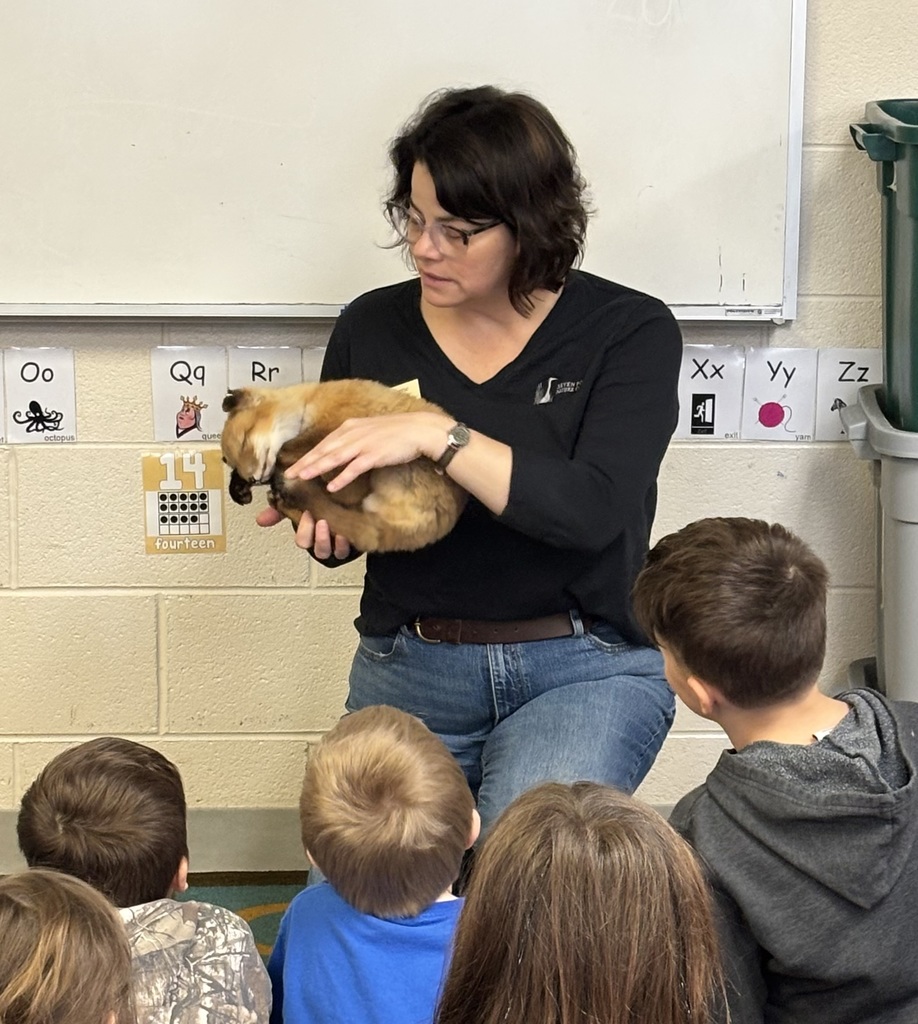 Our annual Science Day was today.  The day was filled with learning about nature and science. We learned about animals -  tarantulas, a famous crying bird, an armadillo, and more - saw some 6th grade science fair projects, learned about life cycles, and more. A tree was planted in remembrance of Mrs. Hickmott and the day ended with Professor WOW!. Thank you to Four County Community Foundation for a grant that made this learning possible.  Thank you also to Seven Ponds Nature Center, Animal Magic, MI Science Center, our 6th grade science students, and Professor WOW! A special thanks to Mrs. Birkett for planning Science Day.  #proudcardinal