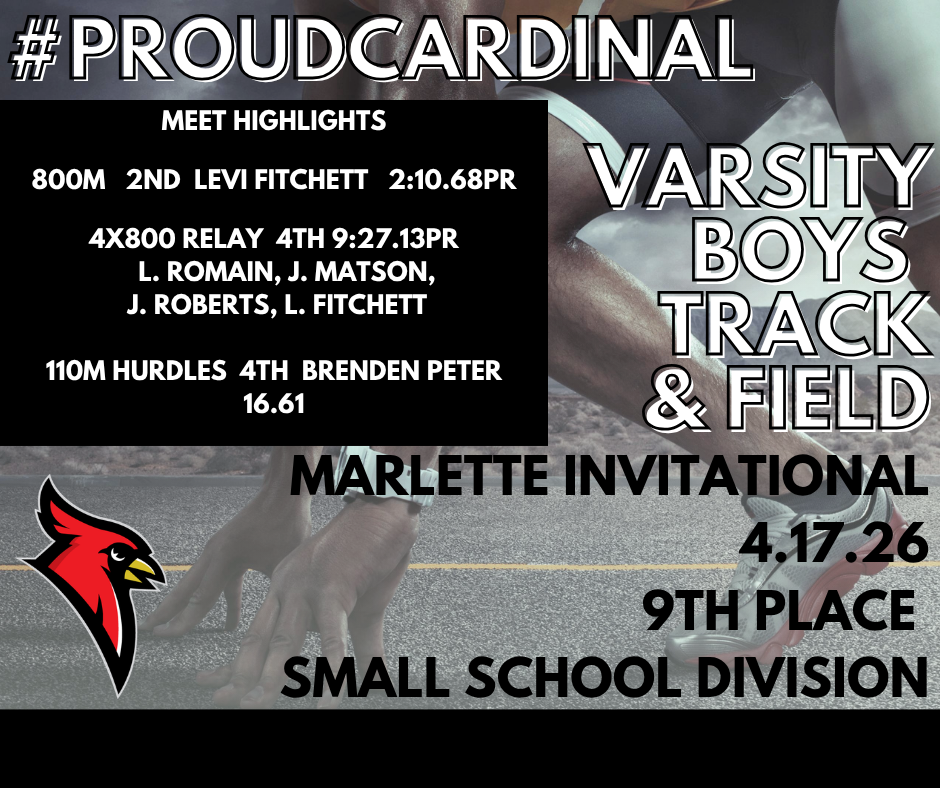 hands and feet in running blocks; cardinal logo