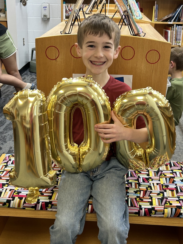Henry was all smiles today as he received his Cardinal Coin today for the book vending machine.  This week he hit the 100 tier in the 500 Books Before Middle School Challenge.  #proudcardinal #growingreaders