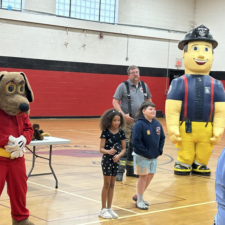 The Dryden Fire Department visited the elementary school for its annual Fire Safety Program. #proudcardinal