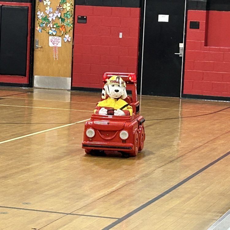 The Dryden Fire Department visited the elementary school for its annual Fire Safety Program. #proudcardinal