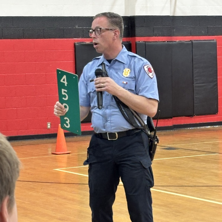 The Dryden Fire Department visited the elementary school for its annual Fire Safety Program. #proudcardinal
