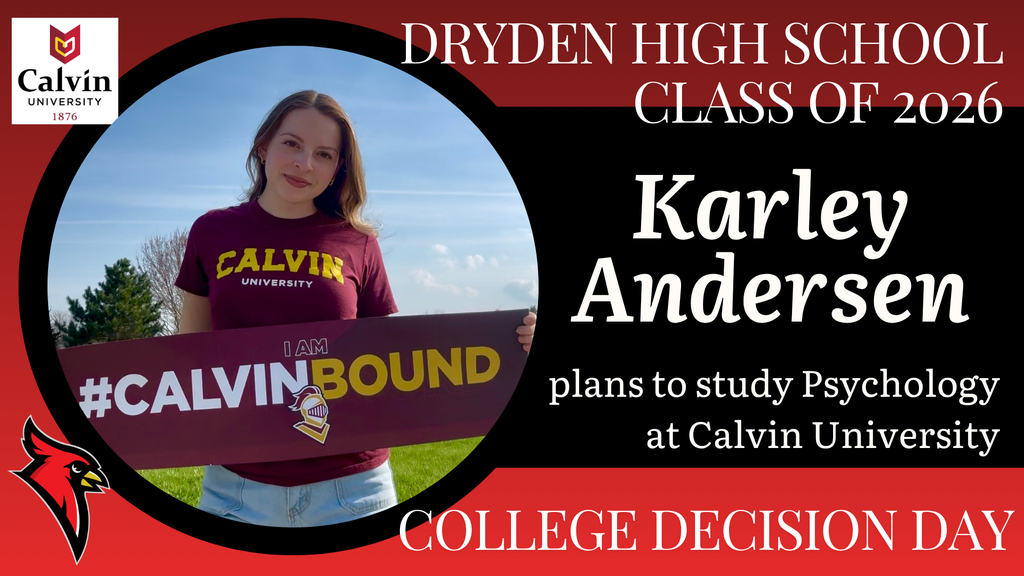 college logos; cardinal logo; photo of high school senior