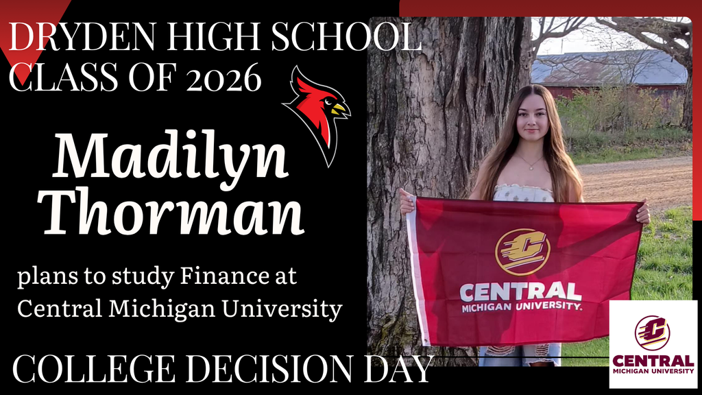 college logos; cardinal logo; photo of high school senior