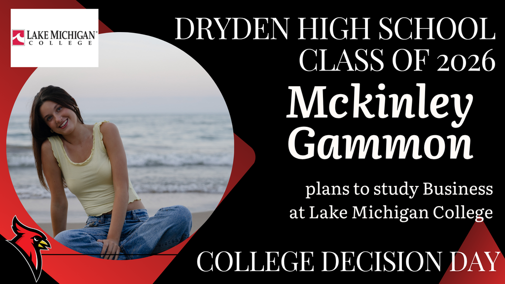 college logos; cardinal logo; photo of high school senior