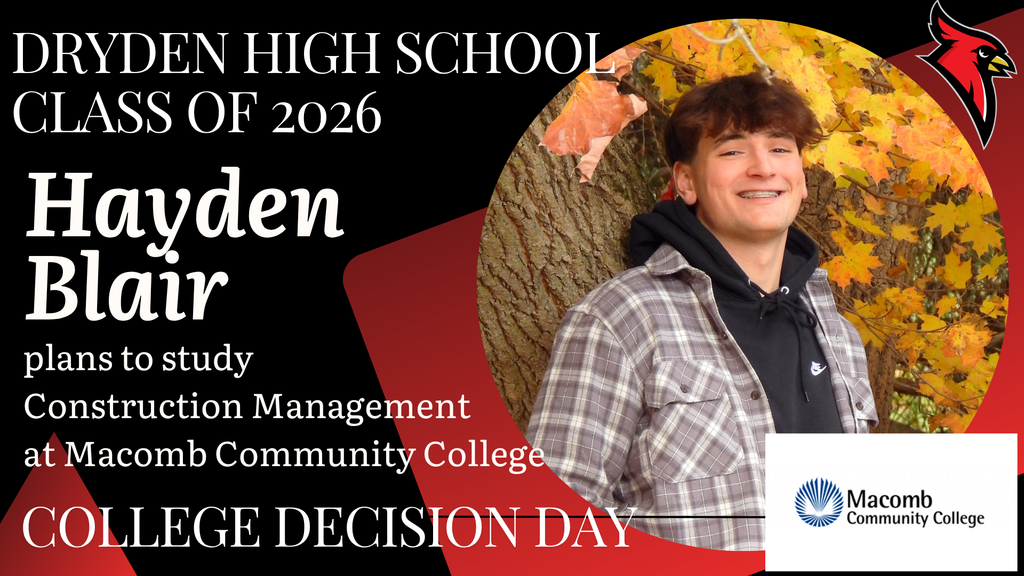 college logos; cardinal logo; photo of high school senior