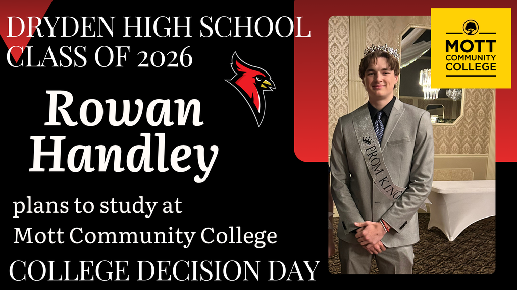 college logos; cardinal logo; photo of high school senior