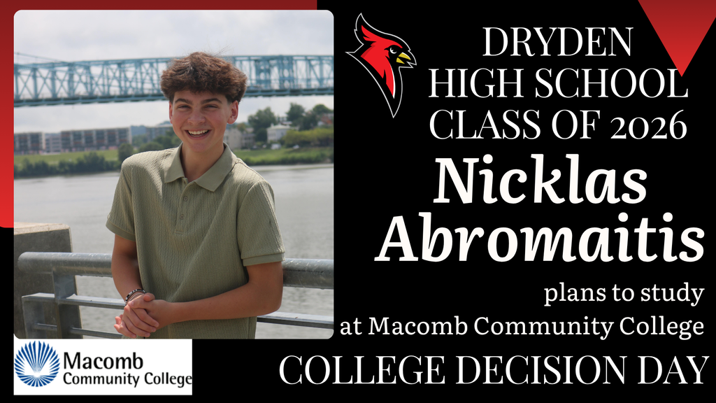 college logos; cardinal logo; photo of high school senior