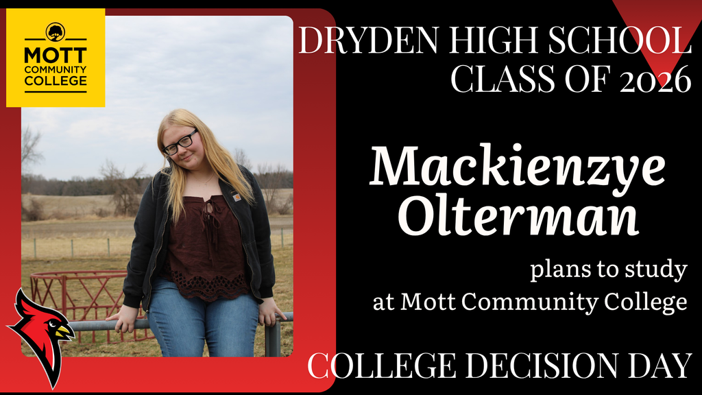college logos; cardinal logo; photo of high school senior
